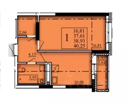 1-к кв. Башкортостан, Уфа Затон-Восточный жилрайон, Паруса жилой ...