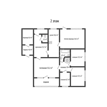 Дом в хутор Нижний, Надымская улица, 21 (390 м)