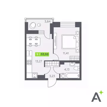 1-к кв. Ленинградская область, Всеволожский район, Заневское городское ...