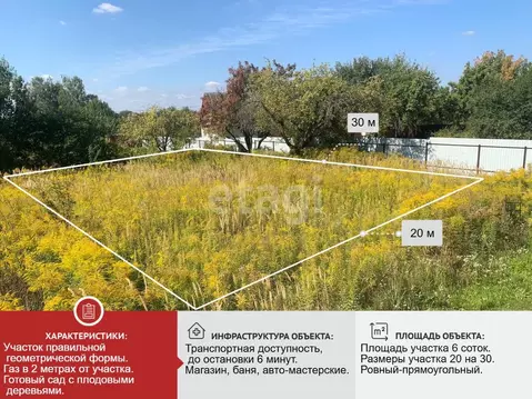 Участок в Брянская область, Брянский район, Снежское с/пос, с. ...