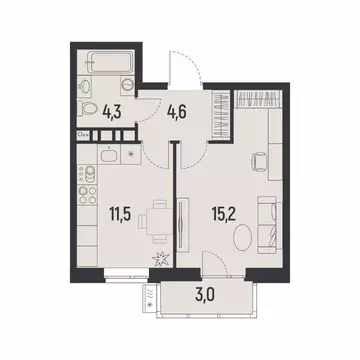 1-к кв. Пермский край, Пермь Ераничи мкр,  (36.5 м)