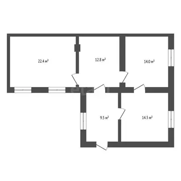4-комнатная квартира: Евпатория, Эскадронная улица, 12 (70.8 м)