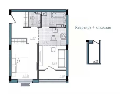 2-к кв. Смоленская область, Смоленск ул. Александра Степанова (47.4 м)