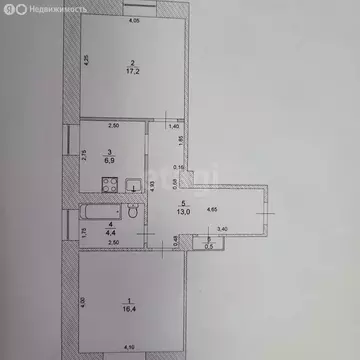 2-комнатная квартира: Ульяновск, Автозаводская улица, 32 (58.4 м)