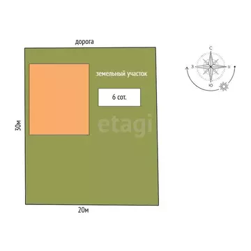 Участок в Ставропольский район, село Ягодное (9.56 м)