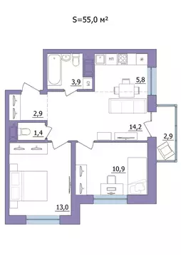 3-к кв. Карелия, Петрозаводск Перевалка-2 мкр,  (55.0 м)