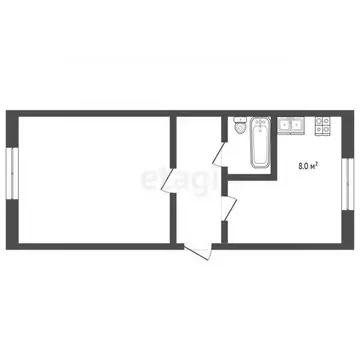 1-к кв. Нижегородская область, Выкса городской округ, Шиморское рп ул. ...