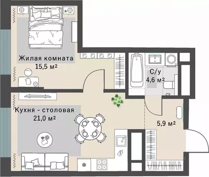 1-к кв. Свердловская область, Екатеринбург Эльмаш жилрайон, Изумрудный ...
