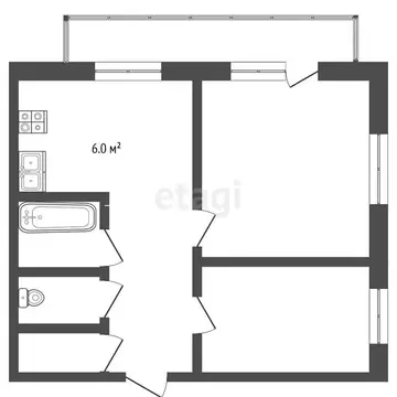 2-комнатная квартира: Миасс, Уральская улица, 3 (47 м)