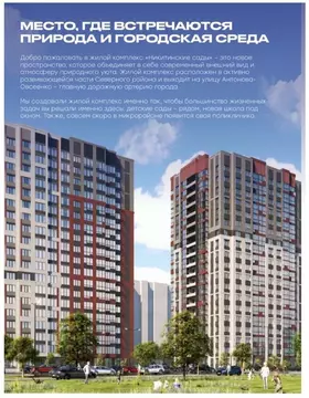 Студия Воронежская область, Воронеж Никитинские сады жилой комплекс ...