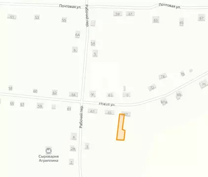 Участок в село Волково, Новая улица, 65 (8 м)