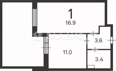 1-к кв. Москва Сосенское поселение, просп. Куприна, 38к1 (34.9 м)