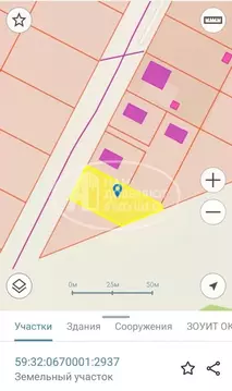 Участок в Пермский край, Пермский муниципальный округ, пос. Протасы, ...