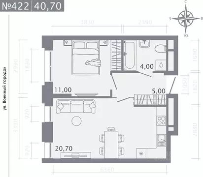 1-к кв. Татарстан, Казань Первомайский жилмассив, Оригана жилой ...