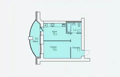 1-к кв. Кировская область, Киров Полевая ул., 11 (42.3 м)