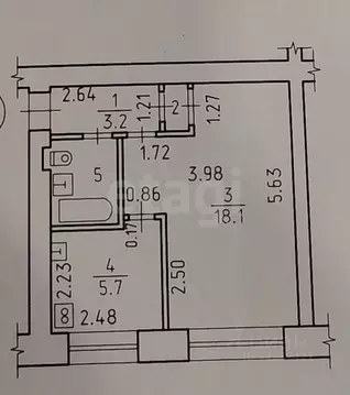 1-к кв. Удмуртия, Ижевск ул. Кирова, 111Б (31.0 м)