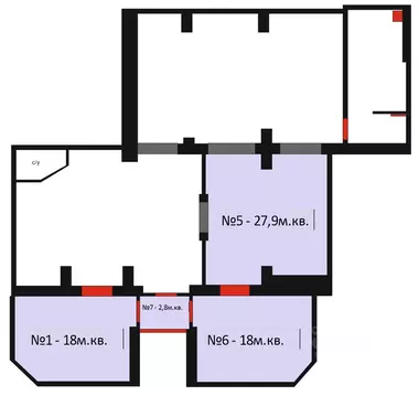 Помещение свободного назначения в Курская область, Железногорск ул. ...