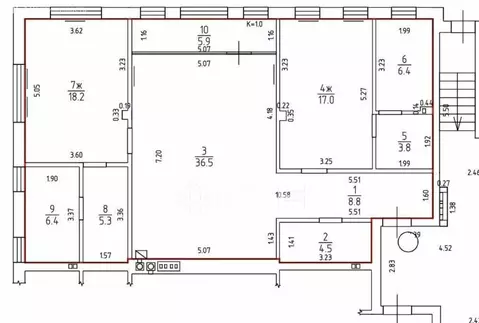 3-комнатная квартира: Калининград, улица Энгельса, 18 (112.8 м)