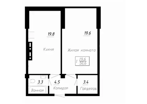 1-к кв. Ставропольский край, Ессентуки  (50.6 м)