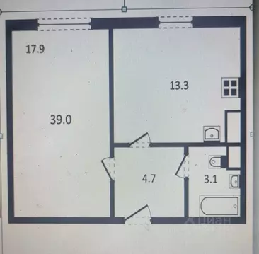 1-к кв. Волгоградская область, Городищенский район, Царицынское с/пос, ...