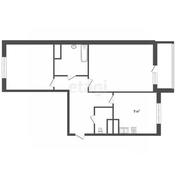 2-к кв. Ленинградская область, Мурино Всеволожский район, бул. ...