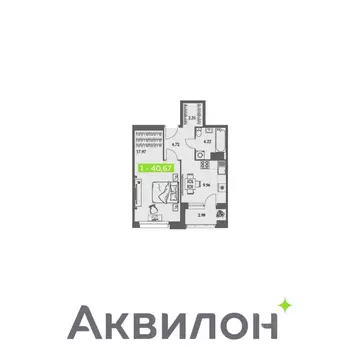 1-к кв. Архангельская область, Архангельск Троицкий просп., 110 (40.67 ...