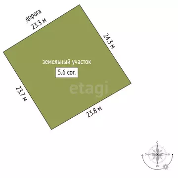 Участок в Санкт-Петербург, садоводство Ржевка № 1 (5.64 м)