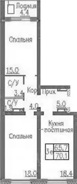 2-к кв. Новосибирская область, Новосибирский район, Мичуринский ...