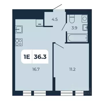 1-к кв. Ростовская область, Аксайский район, Щепкинское с/пос, пос. ...