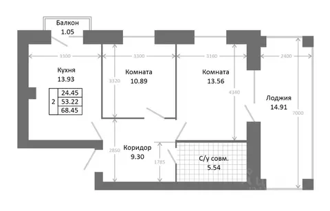 2-к кв. Ярославская область, Ярославль пос. Нижний, ул. 3-я Больничная ...
