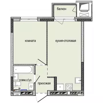 1-к кв. Удмуртия, Ижевск Культбаза жилрайон, 8-й мкр, Ежевика жилой ...