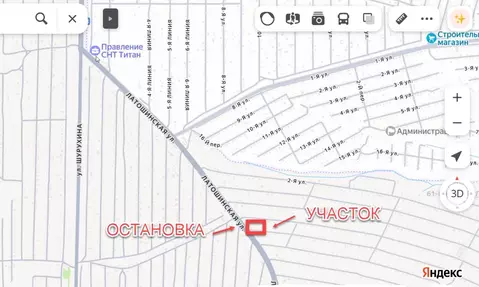 Участок в Волгоградская область, Волгоград Латошинская ул. (14.77 ...
