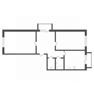 2-к кв. Тюменская область, Тюмень ул. Московский Тракт, 87 (62.0 м)