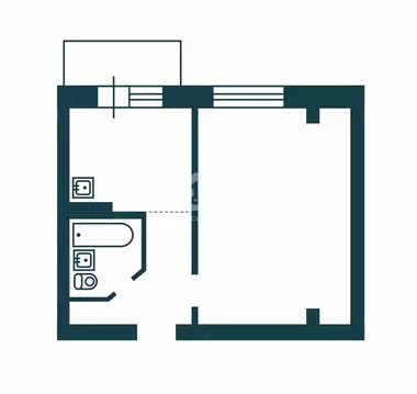 1-комнатная квартира: Искитим, микрорайон Южный, жилмассив Ясный, 34 ...