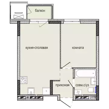 1-к кв. Удмуртия, Ижевск Культбаза жилрайон, 8-й мкр, Ежевика жилой ...