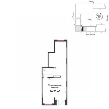 Торговая площадь в Тюменская область, Тюмень ДОК мкр, ул. Ярославская, ...