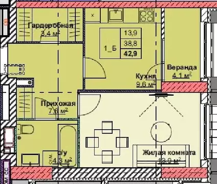 1-к кв. Приморский край, Владивосток Каштановый двор жилой комплекс, ...