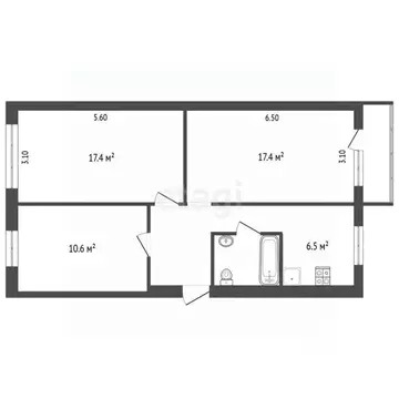 3-к кв. Приморский край, Дальнереченск ул. Победы, 5А (63.3 м)