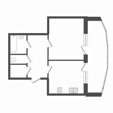1-комнатная квартира: Тюмень, улица Станислава Карнацевича, 4 (49.2 м)