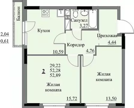 2-к кв. Удмуртия, Ижевск Автопроизводство жилрайон, 3-й мкр, Арден на ...