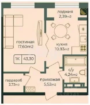 1-к кв. Дагестан, Каспийск просп. Акулиничева (43.3 м)