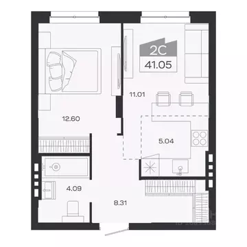 2-к кв. Новосибирская область, Новосибирский район, Краснообск рп ...