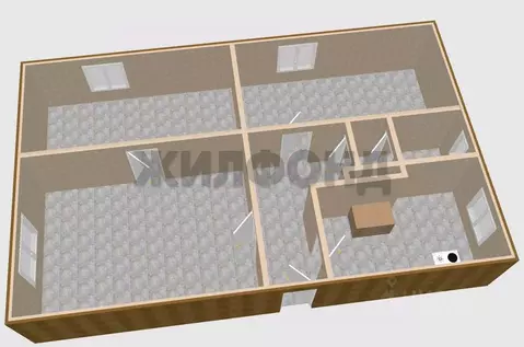 3-к кв. Архангельская область, Архангельск Вычегодская ул., 27 (50.9 ...