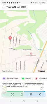 Участок в Курская область, Курский район, Моковский сельсовет, д. 1-я ...