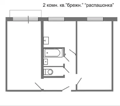 2-комнатная квартира: Бакал, улица Пугачёва, 13 (43.7 м)