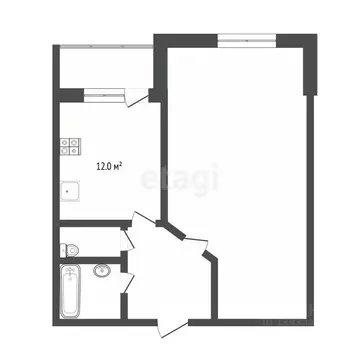 1-к кв. Тюменская область, Тюмень Малая Боровская ул., 7 (40.7 м)