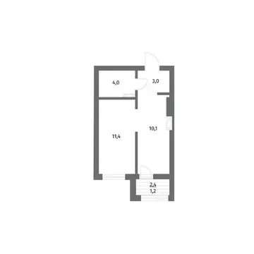 1-к кв. Калининградская область, Гурьевск ул. Имени Антона Пошкуса, ...