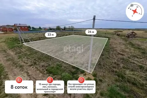 Участок в Тюменская область, Тюменский муниципальный округ, д. ...