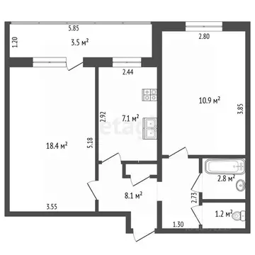 2-к кв. Башкортостан, Стерлитамак Михайловский мкр, ул. Шафиева, 31 ...