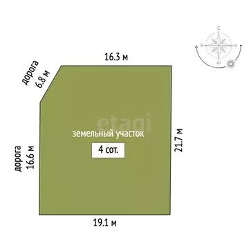Участок в Орлиное, Счастливая улица (4 м)